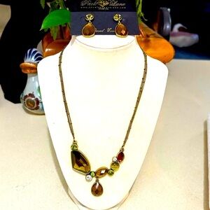 Park Lane “Dublin” necklace and earring set. Genuine cat’s eye